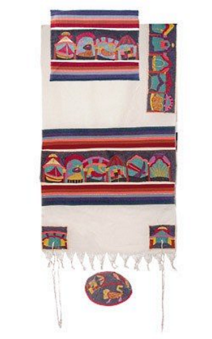 Yair Emanuel Tallit Set  Hand Full Embroidered Twelve Tribes Theme