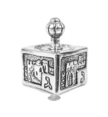 Sterling Silver Small Jerusalem Dreidel