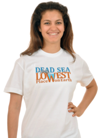 Dead Sea Lowest Place T-Shirt  White
