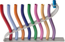 Yair Emanuel Hanukkah Menorah - Sticks Multicolor